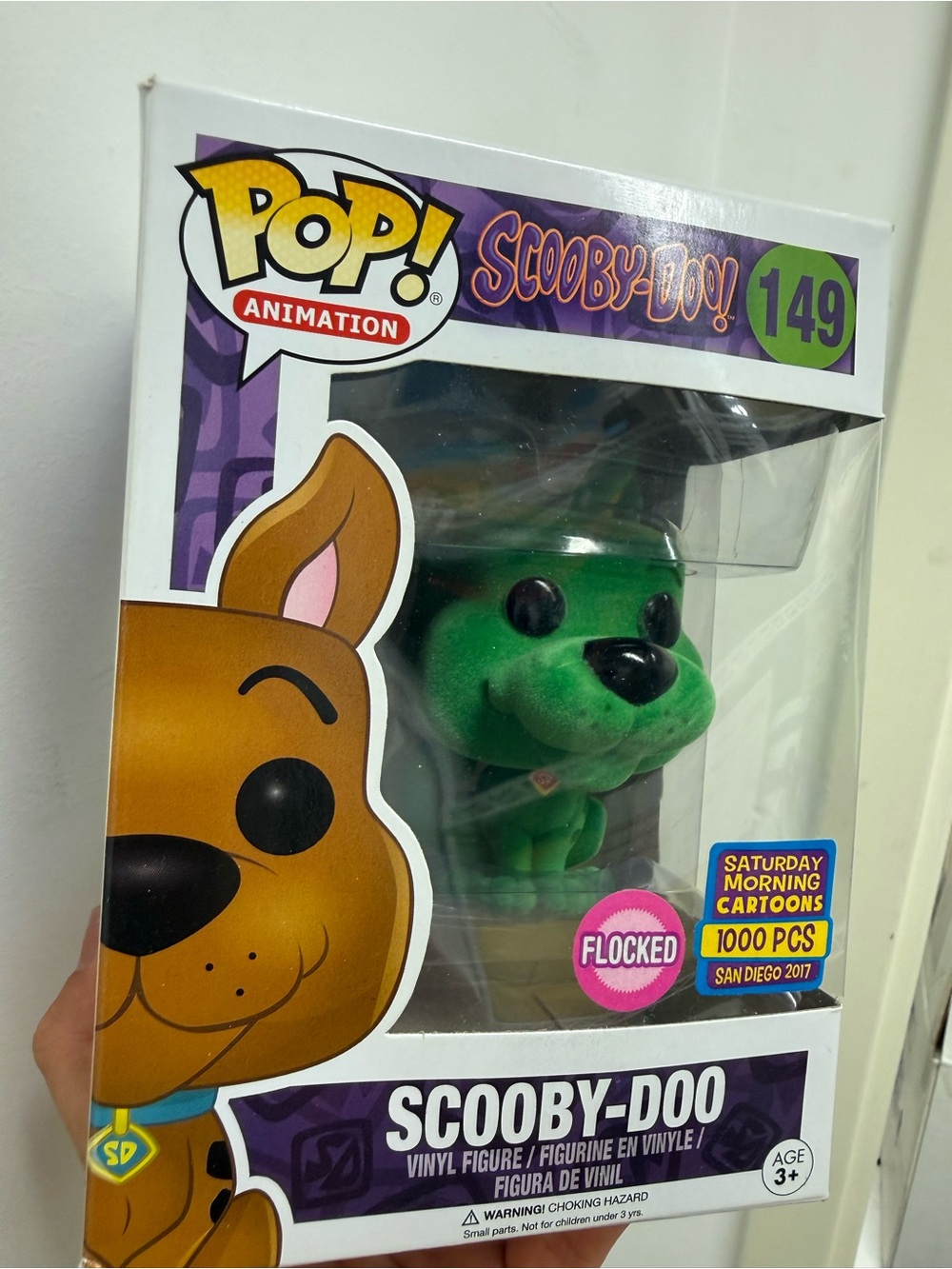 Funko Scooby-Doo Flocked Green Pop! Figure - Purple Box Accents